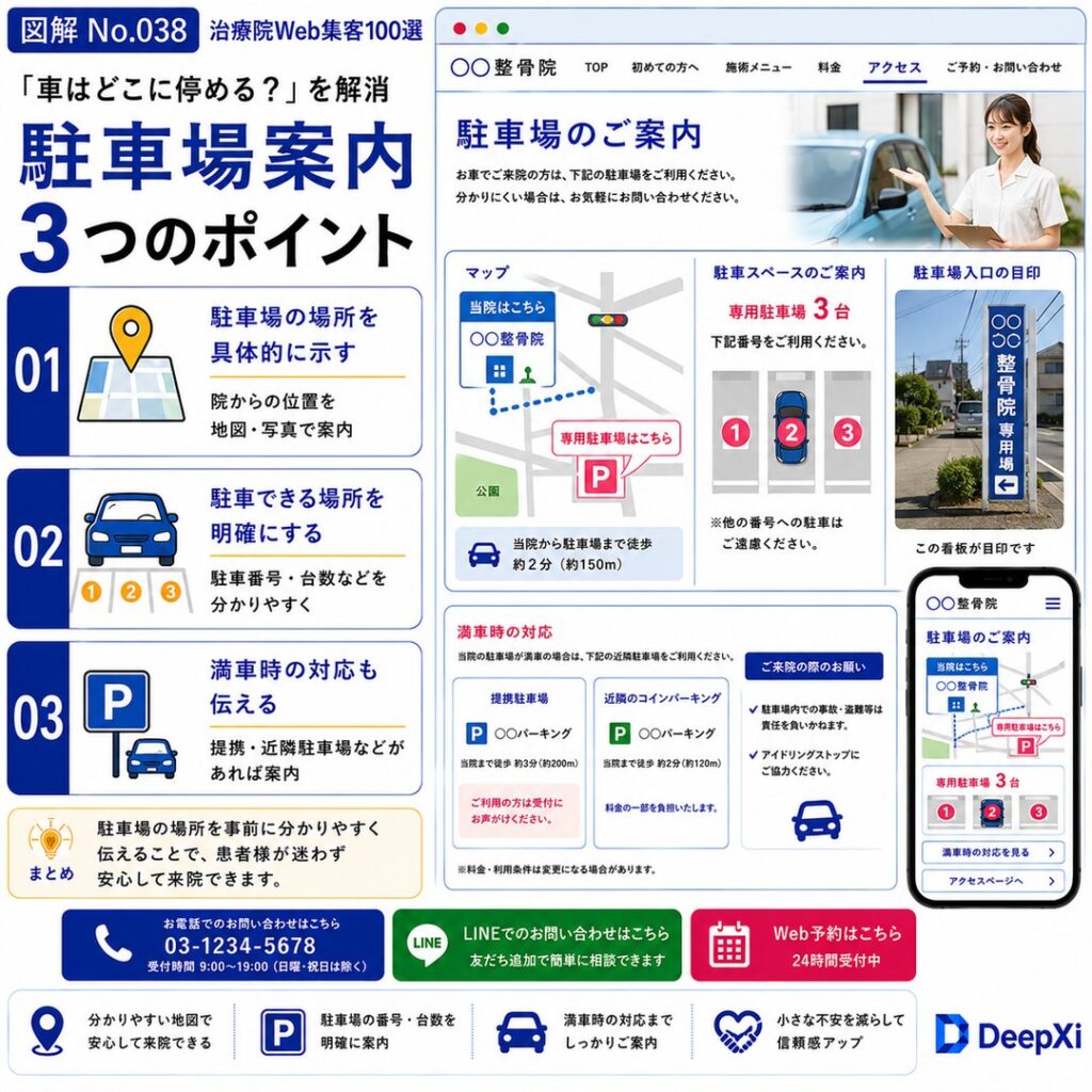 迷わず来院できる「駐車場案内」の作り方